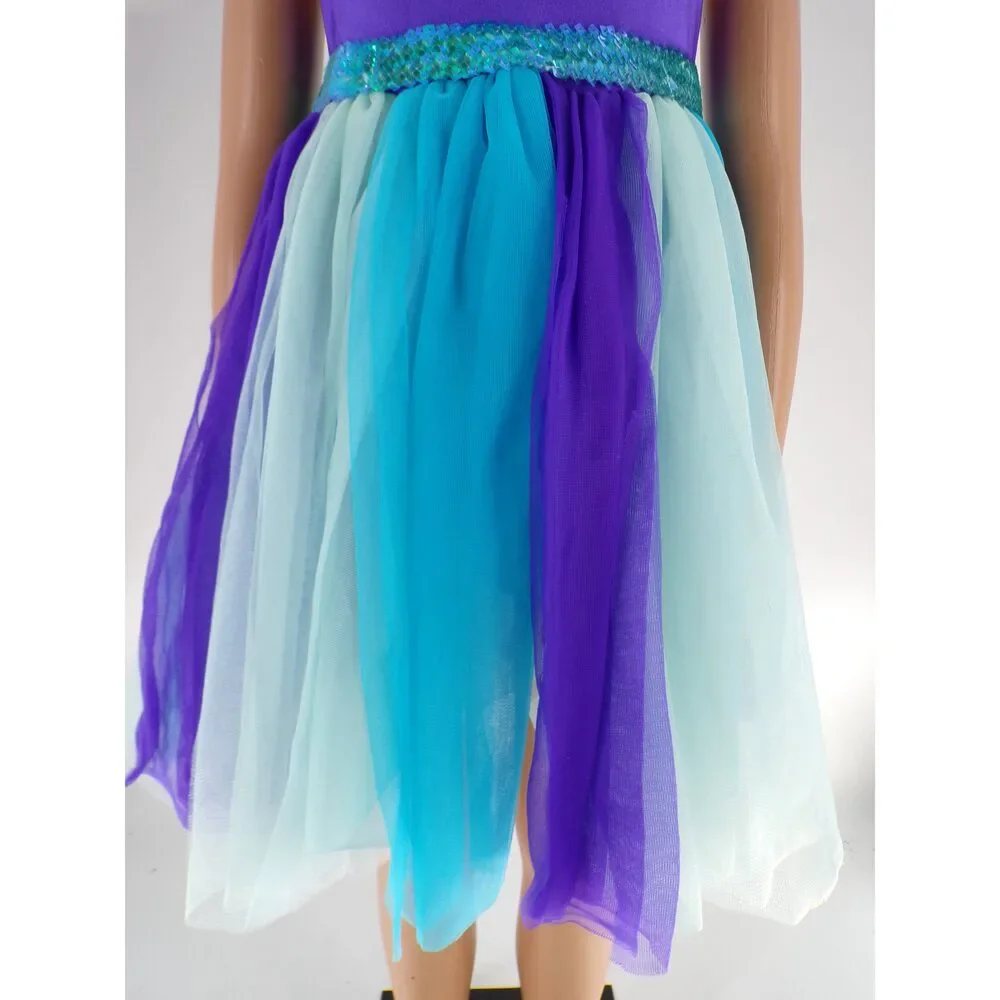 Pre-Owned Dance Costume Revolution 582 Small Child Turquoise Ballet